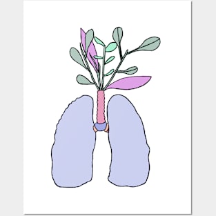 Floral lungs Posters and Art